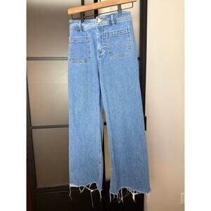 Every Jeans Cropped Wide Leg Size 2